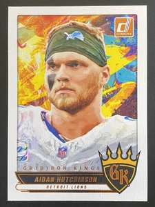Fútbol americano Aidan Hutchinson 2025 Donruss Gridiron Kings Detroit Lions #GK-AHN - Imagen 1 de 2