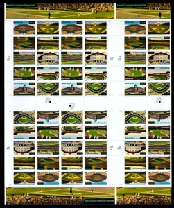 Baseball Playing Fields 3519a (3510) Cross Gutter Pane of 60 from Press Sheet - Picture 1 of 2