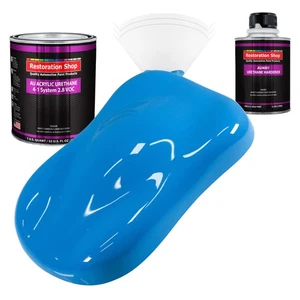 Restoration Shop Grabber Blue Acrylic Urethane Quart Kit Auto Paint - Picture 1 of 5