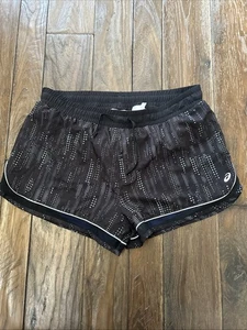 ASICS LITE-SHOW 3 IN 1 RAINDROP PRINT Women’s SHORTS Lined Sz Medium Running - Picture 1 of 4