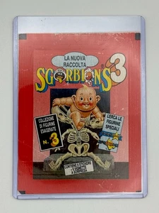 Sgorbions Series 3 WRAPPER ONLY Italian Garbage Pail Kids Italy Rare & Toploader - Picture 1 of 3
