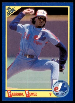 1990 Score Pascual Perez Baseball Cards #486 - Image 1 of 2