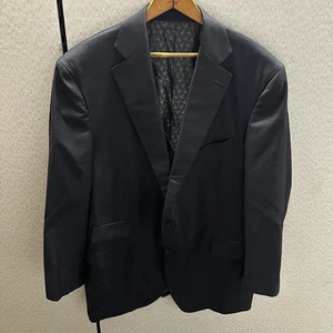 Abrigo Blazer Chaqueta Deportivo Negro Spencer Stone Para Hombre Lana Guabello 46R - Imagen 1 de 11