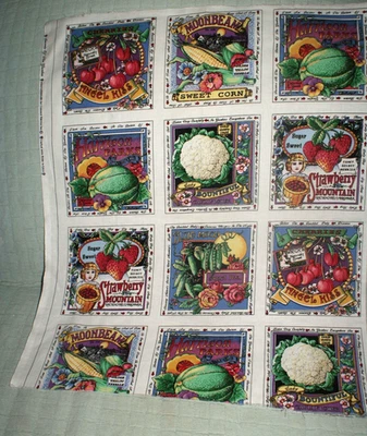 Secrets of the Garden Fabric Cotton Panel Concord Quilting Joan Kessler - Image 1 of 4