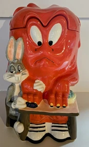Tarro de galletas Warner Bros Studio Store 1997 Gossamer Bugs Bunny Looney Toons - Imagen 1 de 13