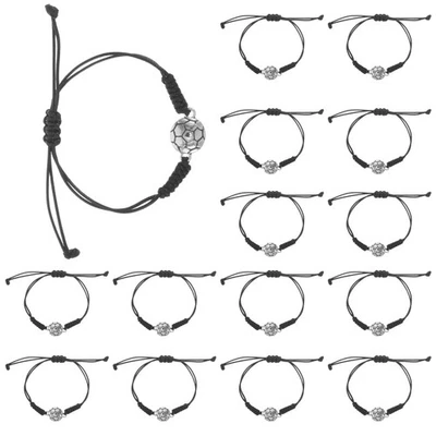  20 Stück Fußball-Armband, geflochtenes Fußball-Team-Armband, verstellbares - Bild 1 von 4