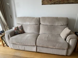 SCS La-Z-Boy HOLLYWOOD Fabric 3 Seater Manual Recliner Sofa - Picture 1 of 4