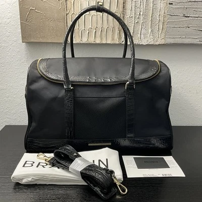 Brahmin Pet Carrier BLACK MELBOURNE Nylon & Mesh For Small Dog / Cat NWT RARE - Image 1 of 4