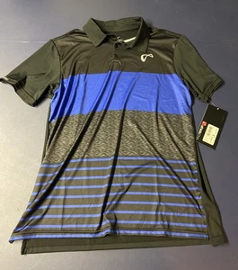 Athletic DNA Performance Short Sleeve Polo Shirt Men’s Large Blue - Picture 1 of 7