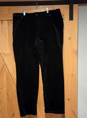 Pantalones de terciopelo Charter Club para mujer 18W elásticos pierna recta 38x31" Foto 1 de 4