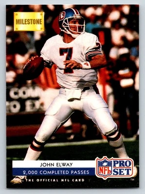 1992 Pro Set - Milestone John Elway #25 HOF - Image 1 of 2
