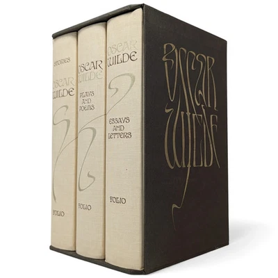 The Works of Oscar Wilde FOLIO SOCIETY 1993 Stories Plays Poems Letters Essays - Image 1 of 4