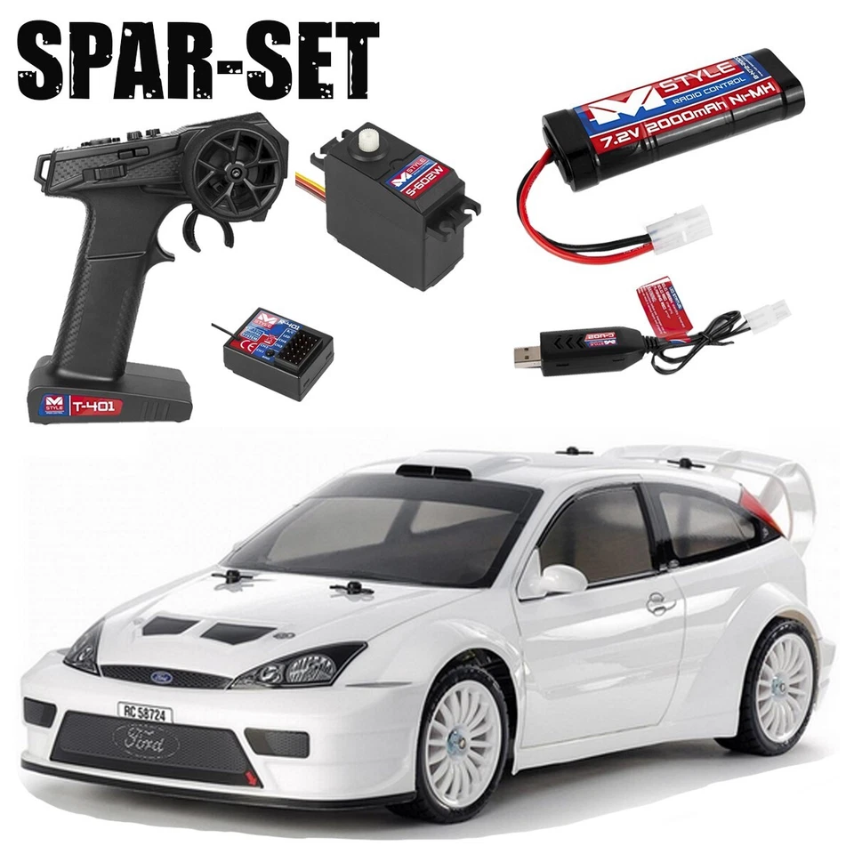 Tamiya 58724 RC Ford Focus RS Custom TT-02 1:10 - Elektro Einsteiger Set - Bild 1 von 1