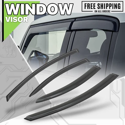 Smoke Window Visor Shade Vent Sun Wind Rain Deflector Guard fit 00-05 Dodge Neon - Image 1 of 4