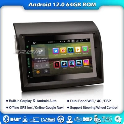 8-Kern 4+64GB Android 12 Autoradio Navi Carplay Für Fiat Ducato Peugeot Boxer - Bild 1 von 4