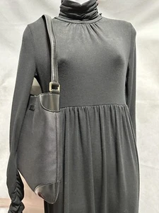 NEW GUCCI Black Heavy Canvas Hobo Leather Trim Logo Shoulder Bag Handbag Purse - Imagen 1 de 18