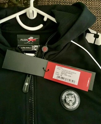 NUEVO CON ETIQUETAS PHILIPP PLEIN SPORT DECLARATION SUDADERA CON CAPUCHA NEGRA PARA HOMBRE TALLA XL Foto 1 de 4