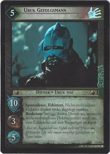 CCG 211 El Señor de los Anillos/Hobbit DZT Foil 4R186 Uruk Gefolgsmann - Imagen 1 de 1