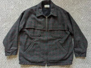vintage USA made LL BEAN wool coat XL malone MACKINAW windstopper gore HUNTING - Picture 1 of 9