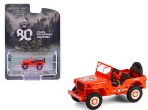 Willys MB Jeep 1944 Smokey Bear 80th Anniversary Greenlight 1/64 Diecast Model - Picture 1 of 6