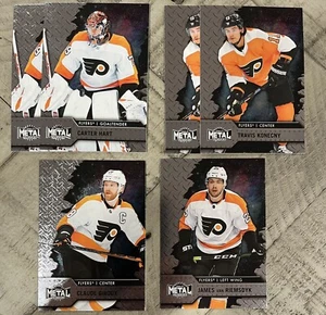 Lote de 6 volantes Skybox Metal Universe 2020-21 Giroux Konecny Hart Van Riemsdyk - Imagen 1 de 1