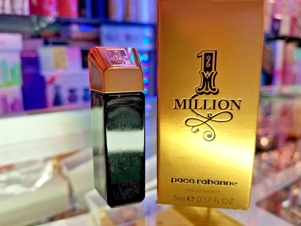 One Million de Paco Rabanne Mini 0,17,17 oz 5 ml Eau De Toilette Splash en CAJA Foto 1 de 1