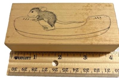 Sello de goma House Mouse Monica #320 Eek, eek, eek teléfono 1999 usado una vez Foto 1 de 3