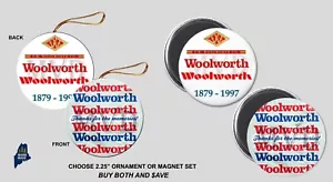 WOOLWORTH Kaufhaus Ornament / Magnete - Sammlerstück Logo Vintage Einzelhandel - Bild 1 von 1