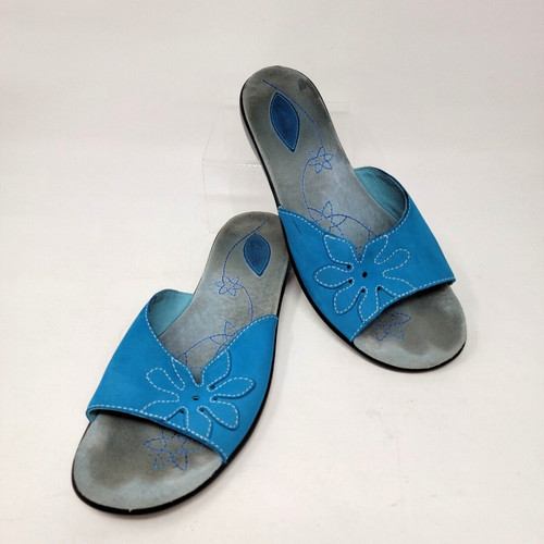 Sandali Clarks donna 9M Brasile pelle slide vintage 04' floreali RN 70014