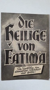 Die Heilige von Fatima Ankündigungsflyer Werbe-Faltzettel 1952 - Susan Whitney.. - Picture 1 of 3