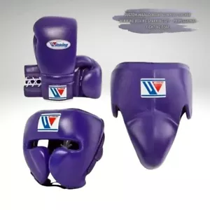 Premium Cowhide Leather Boxing Sparring Set – Gloves, Head Guard & Groin Protect - Picture 1 of 6