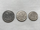1939 , 1943 USSR/CCCP 3 coins lot , 10k , 15k , 20k . VF condition