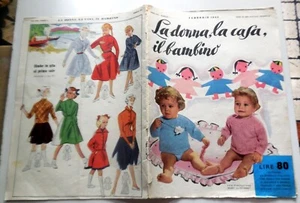 vintage RIVISTA LA DONNA LA CASA IL BAMBINO N.2 1955 - Picture 1 of 3