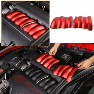 Parte de la cubierta del colector de admisión de aleación de aluminio rojo para Corvette C6 2005-2013 - Imagen 1 de 16