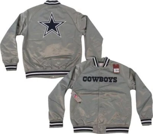 Dallas Cowboys Mens Mitchell & Ness Leight Weight Satin Snap Jacket Coat $125 - Picture 1 of 9