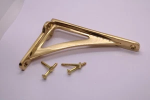 Small Solid Brass Ironbridge Shelf Bracket - 3"x 4" - Picture 1 of 7
