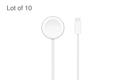 Lote de 10 Cargador Rápido Magnético Original Original Apple Watch a Cable USB-C (1M) Foto 1 de 2