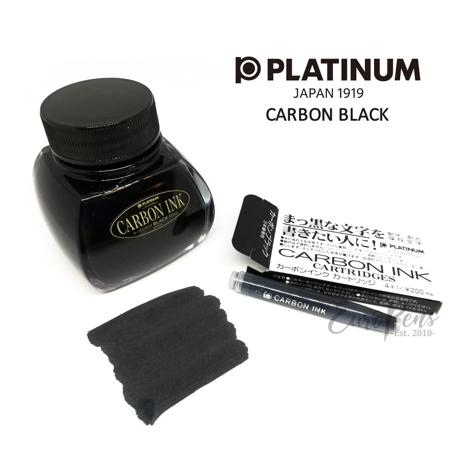 Platinum Carbon Black 60cc Ink Bottle or Carbon Ink Cartridges - UK SELLER