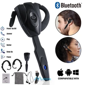 New Trucker Wireless Bluetooth 5.0 Noise Cancelling Headset Earpiece with Mic - Picture 1 of 13