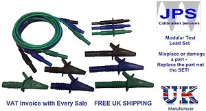 Kewtech Electrical Test Leads Probes Crocodile Clips Unfused - Picture 1 of 30