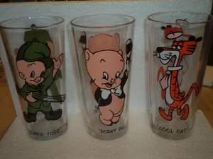 SET of 3 LOONEY TUNES PEPSI GLASSES 1973 - Picture 1 of 1