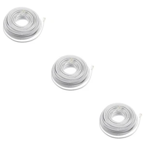 3 Pack Telefonkabelverlängerungskabel Telefonleitung Des Telefonkabels - Zdjęcie 1 z 12