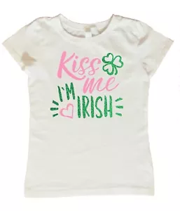 Camisa para niñas Kiss Me I'm Irish, camisa de día de San Patricio para niñas, Kiss Me Im Irish - Imagen 1 de 6
