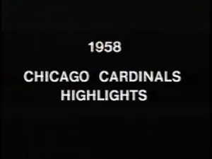 1958 Chicago Cardinals NFL Season HL DVD MATSON CROW NOLAN CONRAD Free Ship - Picture 1 of 4