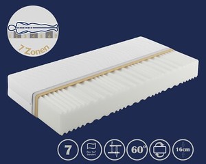 7 Zonen Matratze Kaltschaummatratze 90 100 120 140 160 180x200 H2 / H3 16cm Höhe