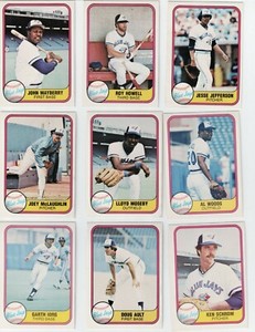 1981 FLEER Baseball Complete Your Set 251-500