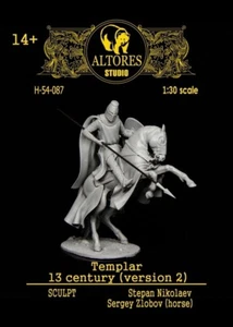 ALTORES STUDIO TEMPLAR scale 60 mm Resin - Picture 1 of 1