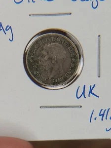 GREAT BRITAIN. SILVER 3 PENCE, 1935. KING GEORGE V. - Picture 1 of 4