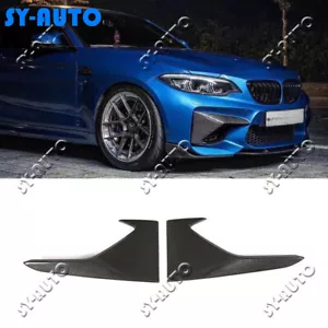 Cubierta de rejilla de admisión de aire lateral de parachoques delantero de carbono real para BMW M2 F87 2016-2018 - Imagen 1 de 20