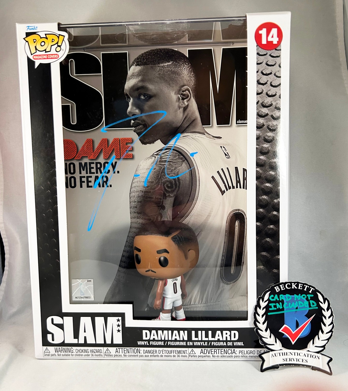 Damian Lillard Autographed Signed Funko Pop Beckett Beckett COA 